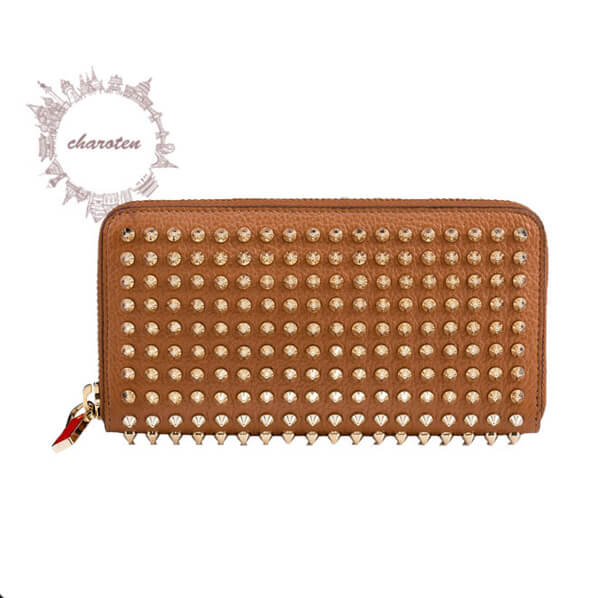 2017SS Christian Louboutin ルブタンスーパーコピー 財布 カード12枚収納可 スタッズジップW